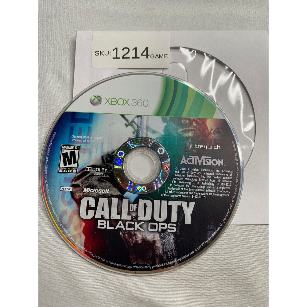 Call of Duty Black Ops Xbox 360